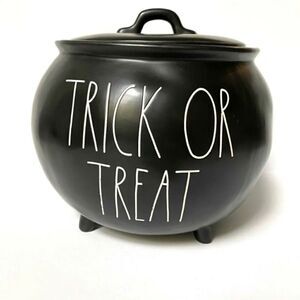 RAE DUNN Halloween TRICK OR TREAT Candy Cauldron